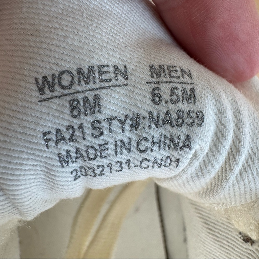 MADEWELL WOMEN'S SIDEWALK HIGH-TOP SNEAKERS IN SHERPA SIZE 8 ASHEN SILVER NEW - Picture 8 of 12